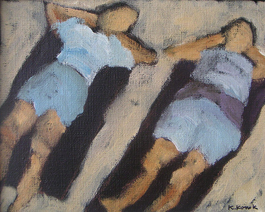 Solbadarna III, painting